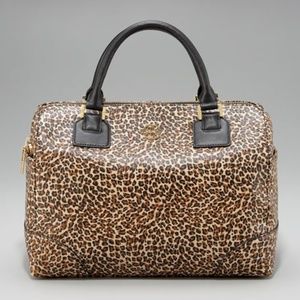 Tory Burch Leopard-Print Robinson Satchel